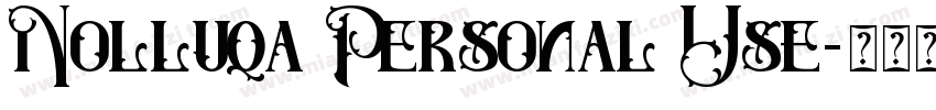 Nolluqa Personal Use字体转换
